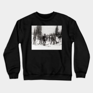 Colorado Skiers, 1910. Vintage Photo Crewneck Sweatshirt